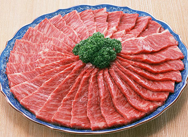 米沢の牛肉写真